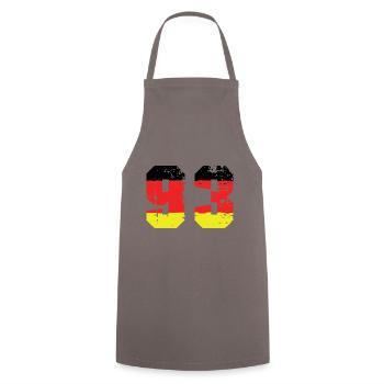 93 Number Germany Jersey - Cooking Apron - grey - Front - AI Model Male 185 dark (185cm)
