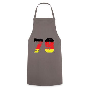 79 Numéro Allemagne Jersey - Tablier de cuisine - gris - Devant - AI Model Male 185 dark (185cm)