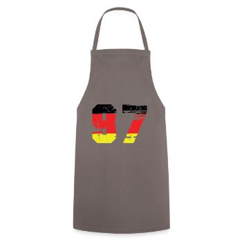 97 Number Germany Jersey - Cooking Apron - grey - Front - AI Model Male 185 dark (185cm)