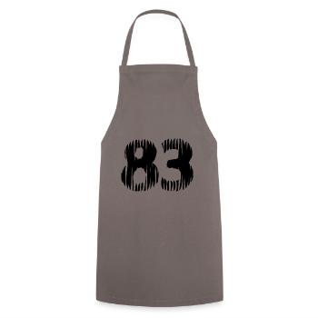 Maillot à 83 numéros - Tablier de cuisine - gris - Devant - AI Model Male 185 dark (185cm)