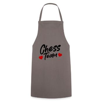 Chess Team - Cooking Apron - grey - Front - AI Model Male 185 dark (185cm)