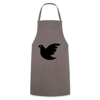 Dove symbol - Cooking Apron - grey - Front - AI Model Male 185 dark (185cm)