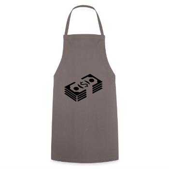 Money Money silhouette - Cooking Apron - grey - Front - AI Model Male 185 dark (185cm)