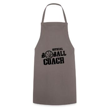 Basketball Coach - Cooking Apron - grey - Front - AI Model Male 185 dark (185cm)