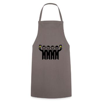 Bräutigam Junggesellenabschied Team - Kochschürze - Grau - Vorne - AI Model Male 185 dark (185cm)