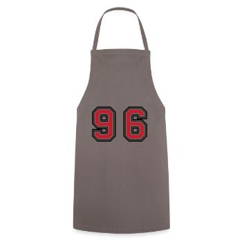 96 Symbole numérique - Tablier de cuisine - gris - Devant - AI Model Male 185 dark (185cm)