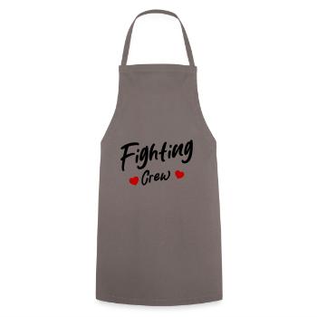 Cœur d’équipage de combat - Tablier de cuisine - gris - Devant - AI Model Male 185 dark (185cm)