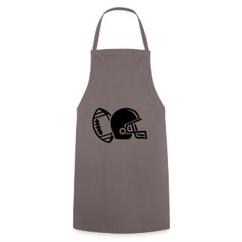 Casque de football - Tablier de cuisine - gris - Devant - AI Model Male 185 dark (185cm)