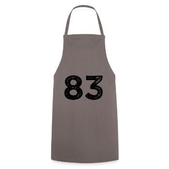 Maillot à 83 numéros - Tablier de cuisine - gris - Devant - AI Model Male 185 dark (185cm)