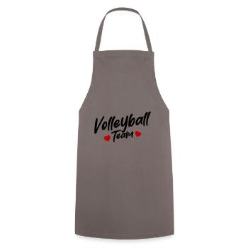 Volleyball Team - Kochschürze - Grau - Vorne - AI Model Male 185 dark (185cm)