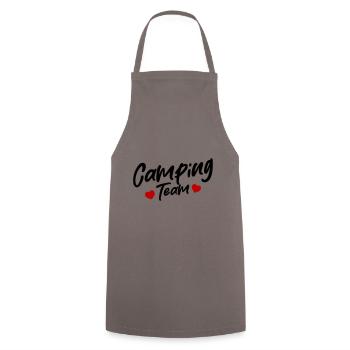 Camping Team - Kochschürze - Grau - Vorne - AI Model Male 185 dark (185cm)