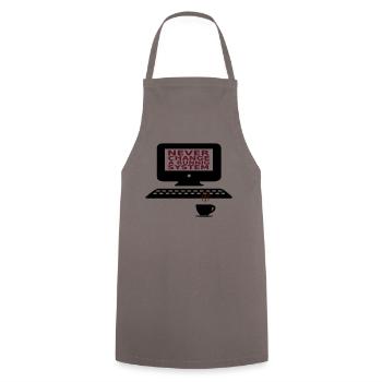 IT Never change a running system - Cooking Apron - grey - Front - AI Model Male 185 dark (185cm)