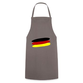 Deutschland Flagge - Kochschürze - Grau - Vorne - AI Model Male 185 dark (185cm)