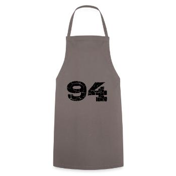 Maillot à 94 numéros - Tablier de cuisine - gris - Devant - AI Model Male 185 dark (185cm)