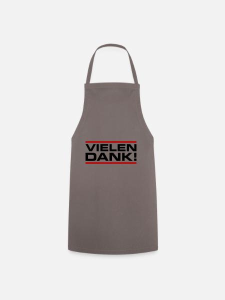 Vielen Dank Danke - Kochschürze - Grau