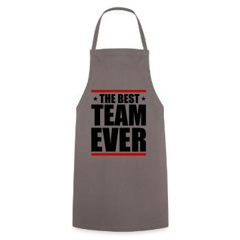 Best Team Ever - Cooking Apron - grey - Front - AI Model Male 185 dark (185cm)