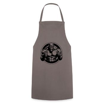 Gorilla Muscles Workout Fitness - Tablier de cuisine - gris - Devant - AI Model Male 185 dark (185cm)