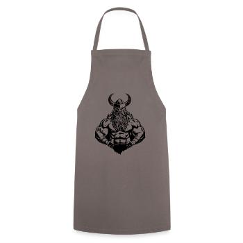 Viking Muscles Workout Fitness - Tablier de cuisine - gris - Devant - AI Model Male 185 dark (185cm)