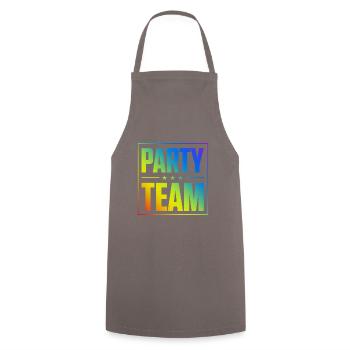Party Team - Cooking Apron - grey - Front - AI Model Male 185 dark (185cm)
