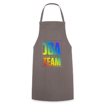 Jga Junggesellenabschied Team - Kochschürze - Grau - Vorne - AI Model Male 185 dark (185cm)