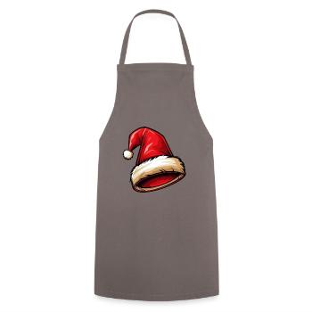 Bonnet de Noël, chapeau de Noël - Tablier de cuisine - gris - Devant - AI Model Male 185 dark (185cm)