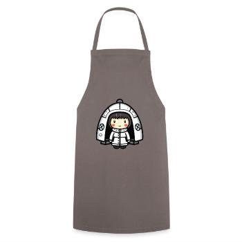 Igloo Eskimo Winter Comic - Cooking Apron - grey - Front - AI Model Male 185 dark (185cm)