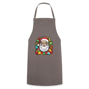 Père Noël Père Noël Père Noël - Tablier de cuisine - gris - Devant - AI Model Male 185 dark (185cm)