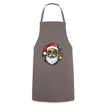 Père Noël Père Noël Père Noël - Tablier de cuisine - gris - Devant - AI Model Male 185 dark (185cm)