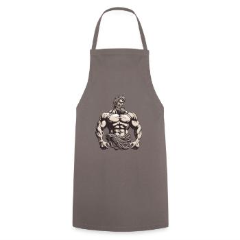 Muscles Workout Gym Bodybuilder - Tablier de cuisine - gris - Devant - AI Model Male 185 dark (185cm)