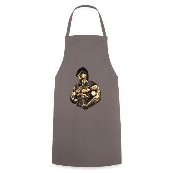 Spartan Gladiator Sparta Workout Gym - Tablier de cuisine - gris - Devant - AI Model Male 185 dark (185cm)