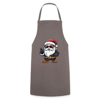 Père Noël Illustration de bande dessinée - Tablier de cuisine - gris - Devant - AI Model Male 185 dark (185cm)