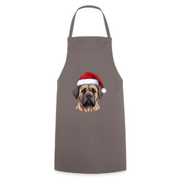 Portrait de Noël tête de chien Boerboel - Tablier de cuisine - gris - Devant - AI Model Male 185 dark (185cm)