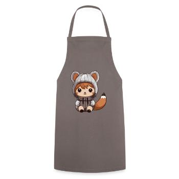 Écureuil Animal bébé bande dessinée - Tablier de cuisine - gris - Devant - AI Model Male 185 dark (185cm)