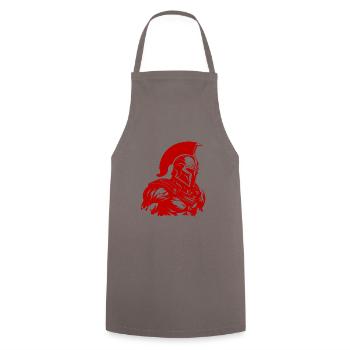 Spartan Gladiator Bodybuilding Gym - Tablier de cuisine - gris - Devant - AI Model Male 185 dark (185cm)