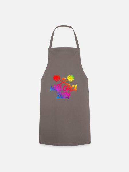 Mallorca 2024 Crown Colorful - Cooking Apron - grey