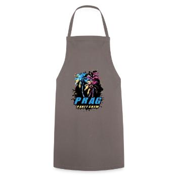 Prague Party Crew Vacances Dicton - Tablier de cuisine - gris - Devant - AI Model Male 185 dark (185cm)