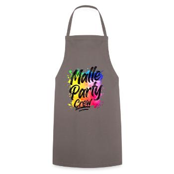 Malle Party Crew Bunt Klecks Mallorca - Tablier de cuisine - gris - Devant - AI Model Male 185 dark (185cm)