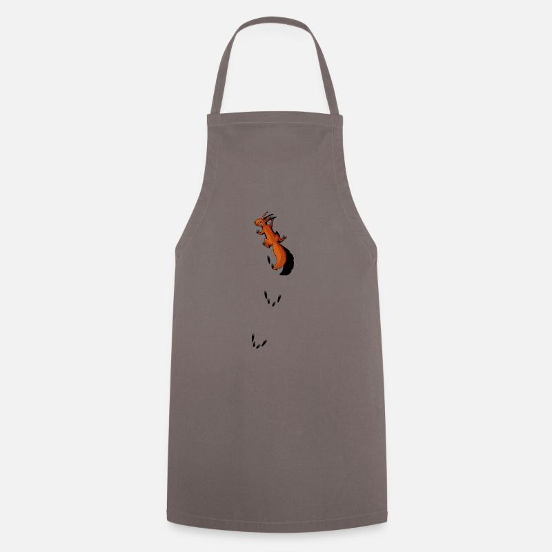 kletterndes Eichhörnchen klettert auf Shirt Gesche - Kochschürze - Grau
