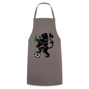 Netherlands Orange lion football beer funny European Championship - Cooking Apron - grey - Front - AI Model Male 185 dark (185cm)