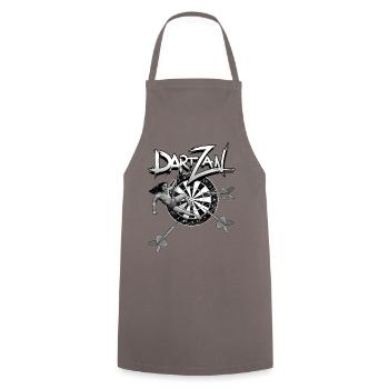 Fléchettes avec Darzan - Tablier de cuisine - gris - Devant - AI Model Male 185 dark (185cm)