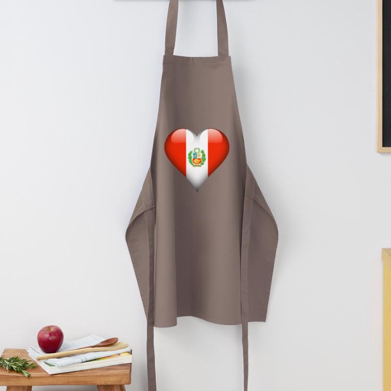 peruvian Heart Peru Flag Cooking Apron