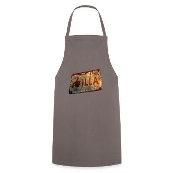 Vintage "GIlla" sign with a retro touch - Cooking Apron - grey - Front - AI Model Male 185 dark (185cm)