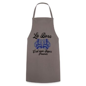La boxe, c'est mon super pouvoir - Tablier de cuisine - gris - Devant - AI Model Male 185 dark (185cm)