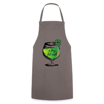 Everyone Loves An Irish Girl A Tiny Bit Irish - Cooking Apron - grey - Front - AI Model Male 185 dark (185cm)