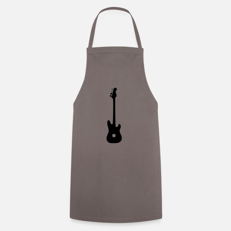 guitare - Tablier de cuisine - gris