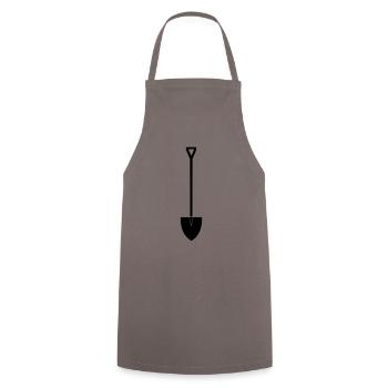 schaufel - Kochschürze - Grau - Vorne - AI Model Male 185 dark (185cm)
