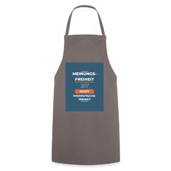 Meinungsfreiheit LWHOBT - Kochschürze - Grau - Vorne - AI Model Male 185 dark (185cm)