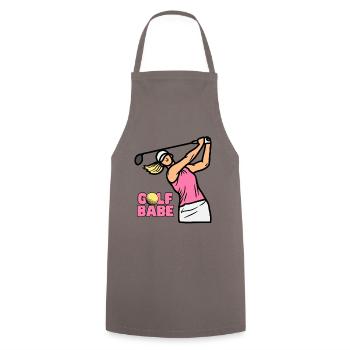 Süßes Golf Babe T-Shirt für Frauen, Golfkleidung - Kochschürze - Grau - Vorne - AI Model Male 185 dark (185cm)
