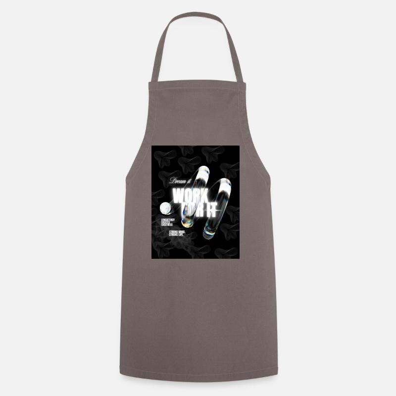 Rêve que ça marche pour ça|T-shirt MotivationObjectifsSuccès - Tablier de cuisine - gris