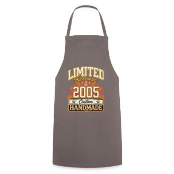 Limité 2005 drôle dictons cadeau anniversaire - Tablier de cuisine - gris - Devant - AI Model Male 185 dark (185cm)